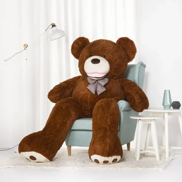 Stor Plys Bamse, Tøjdyr, Legetøj, 100 Cm, Lysebrun, Bobo - Teddyway
