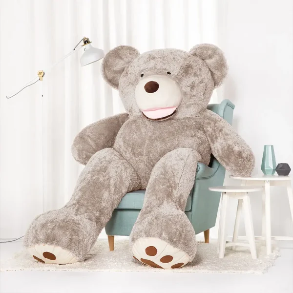 Stor Plys Bamse, Tøjdyr, Legetøj, 100 Cm, Lysebrun, Bobo - Teddyway