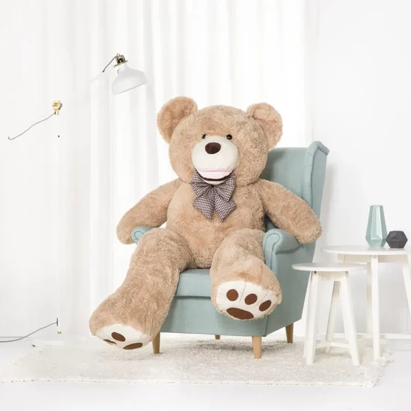 Stor Plys Bamse, Tøjdyr, Legetøj, 100 Cm, Lysebrun, Bobo - Teddyway