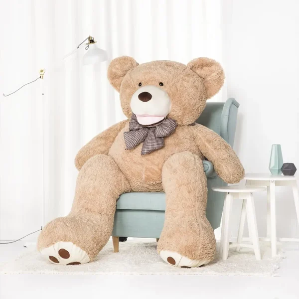 Stor Plys Bamse, Tøjdyr, Legetøj, 100 Cm, Lysebrun, Bobo - Teddyway